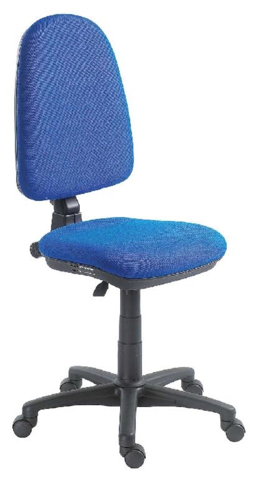 stolička otočná - modrá